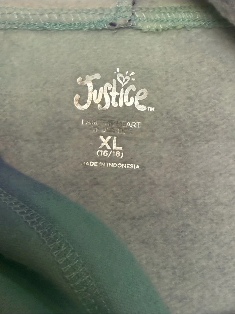 Justice Girls XL 16/18 Tie Dye Glitter Hoodie Jogger 2 Piece Matching Set